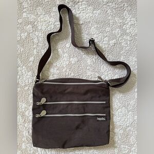Baggallini Dark Brown Messenger Crossbody Bag